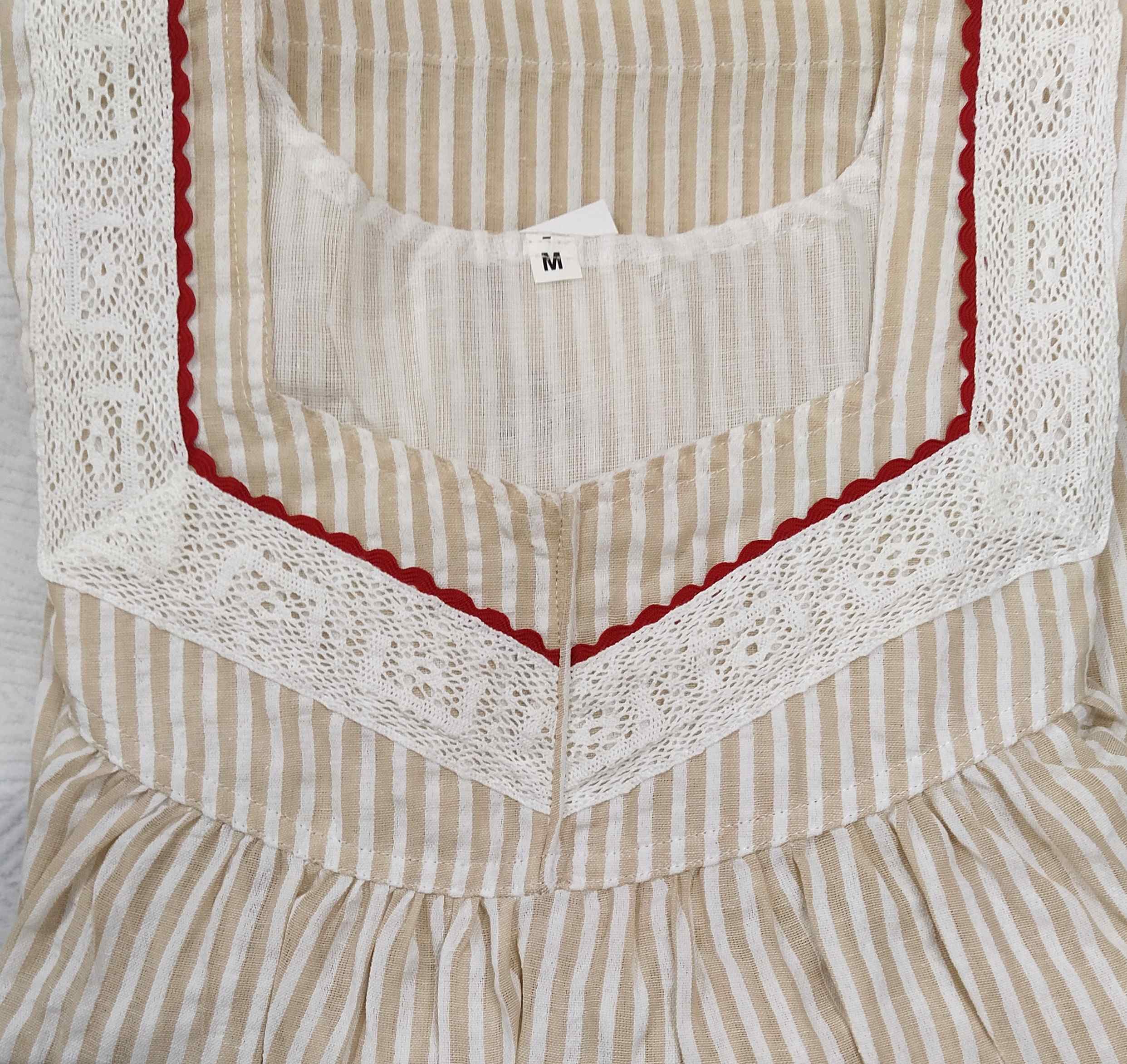 Bantex With Pockets, No Open Medium Printed Nighty