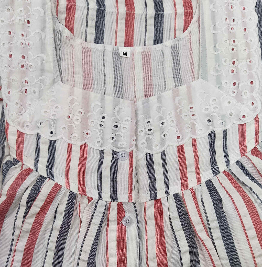 Bantex With Pockets, Half Open Medium Printed Nighty