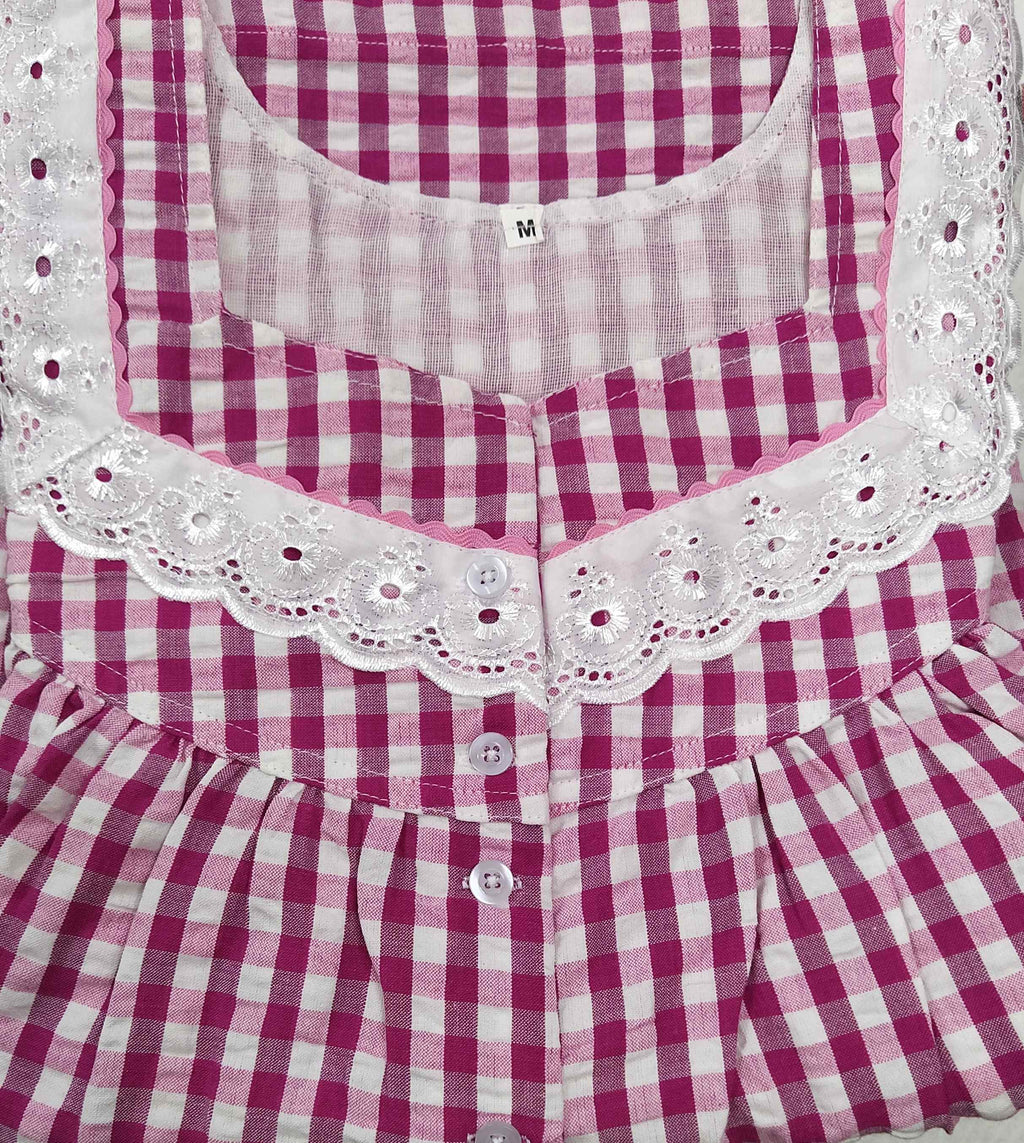Bantex With Pockets, Half Open Medium Printed Nighty