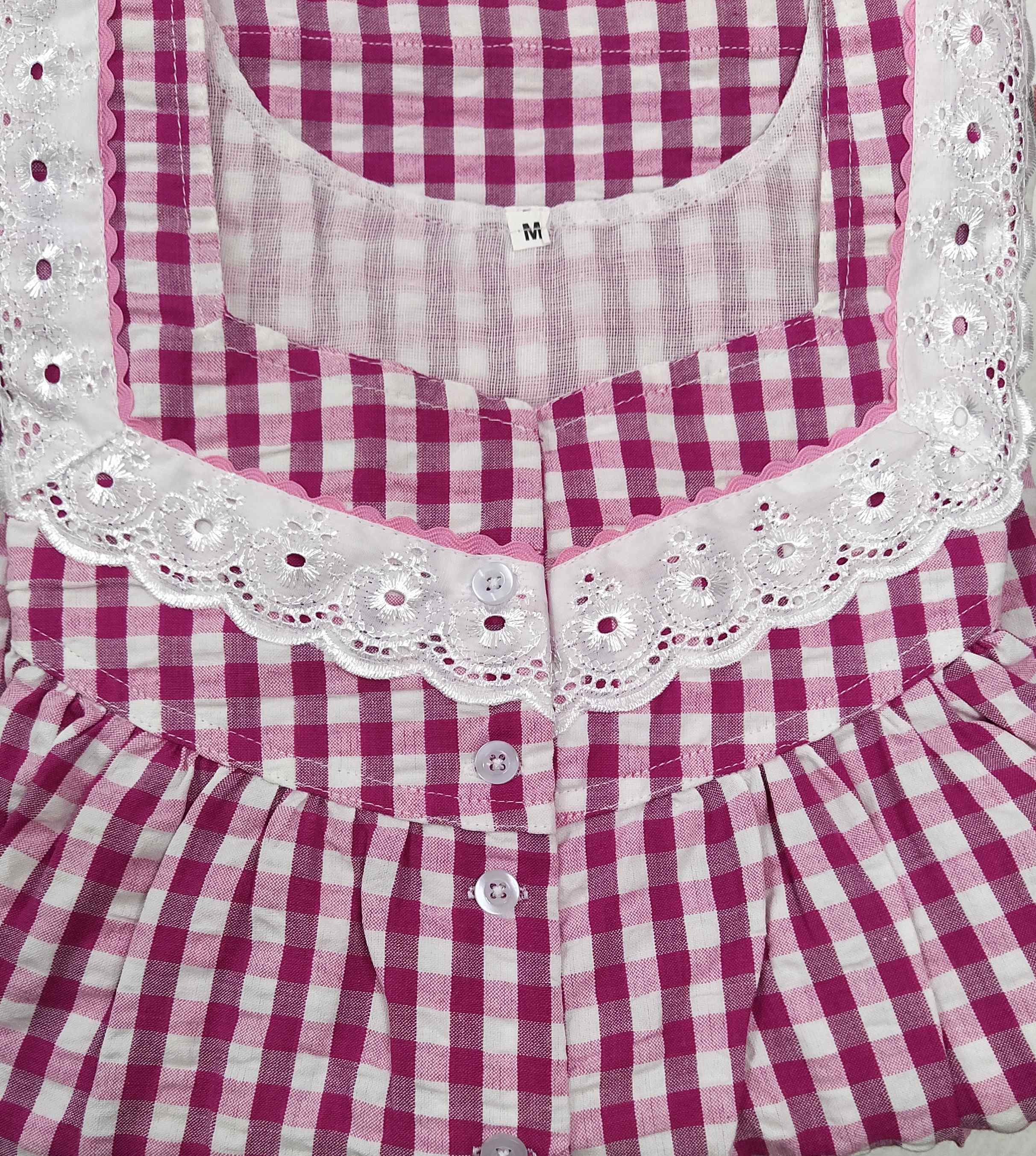 Bantex With Pockets, Half Open Medium Printed Nighty
