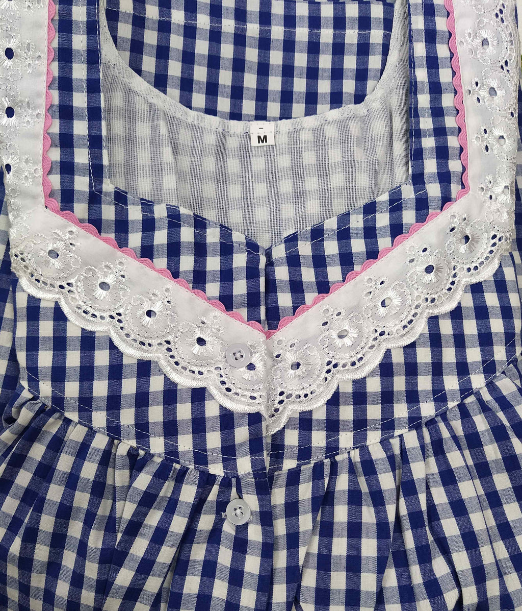 Bantex With Pockets, Half Open Medium Printed Nighty