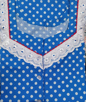 Cotton A-line churidar cut, With Pockets, Half Open Medium Printed Nighty