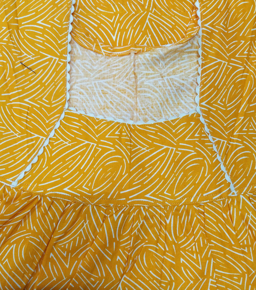 Cotton No Open Medium Printed Nighty