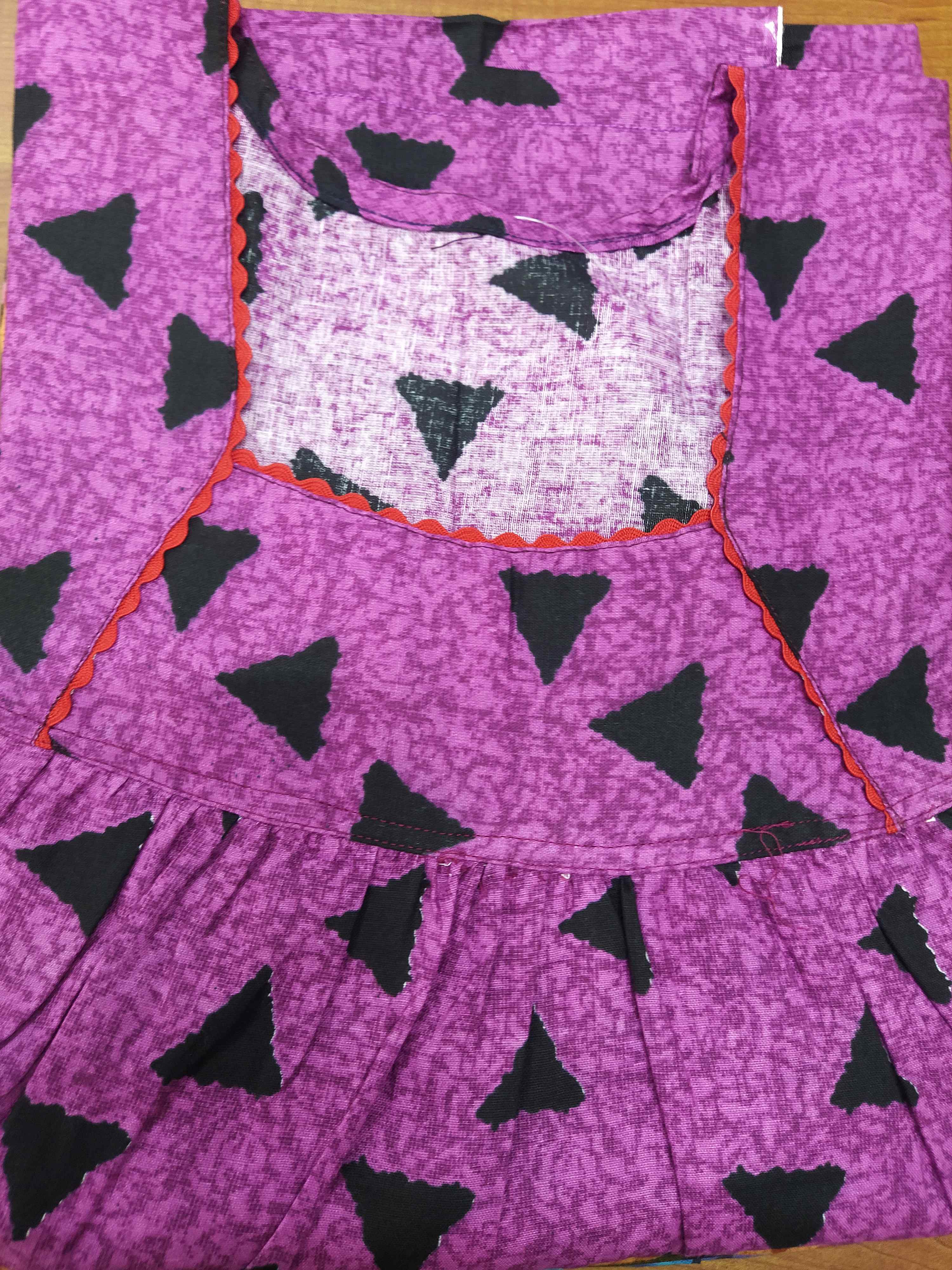 Cotton No Open Medium Printed Nighty