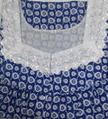 Cotton With Pockets, Half Open Large Printed Nighty