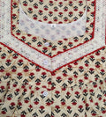 Cotton With Pockets, Half Open Large Printed Nighty