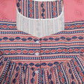 Soft Cotton With Pockets, Half Open Large Printed Nighty