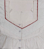 Cotton With Pockets, Half Open Large Printed Nighty