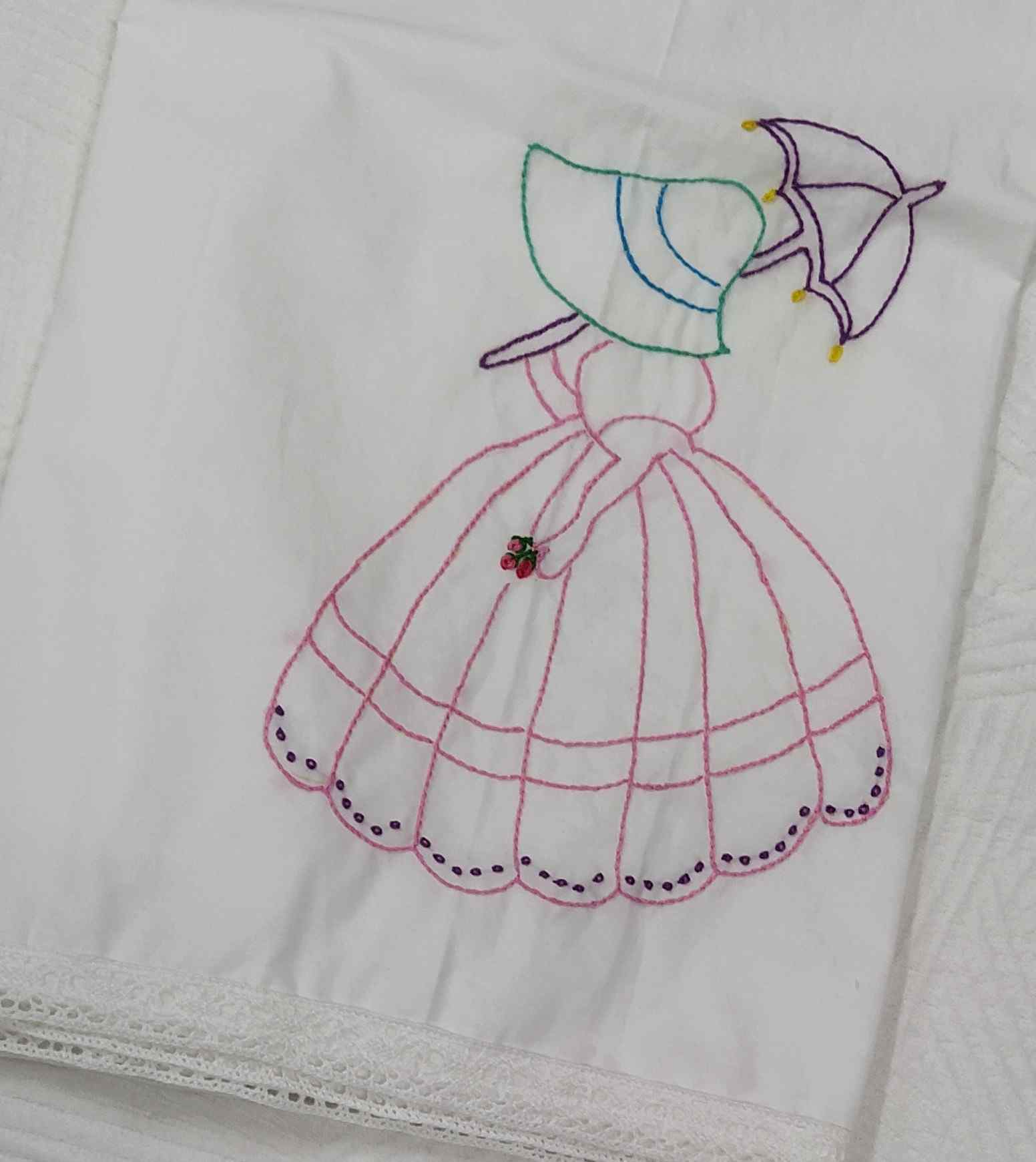 Cotton Printed baby sheet with embroidery for new borns