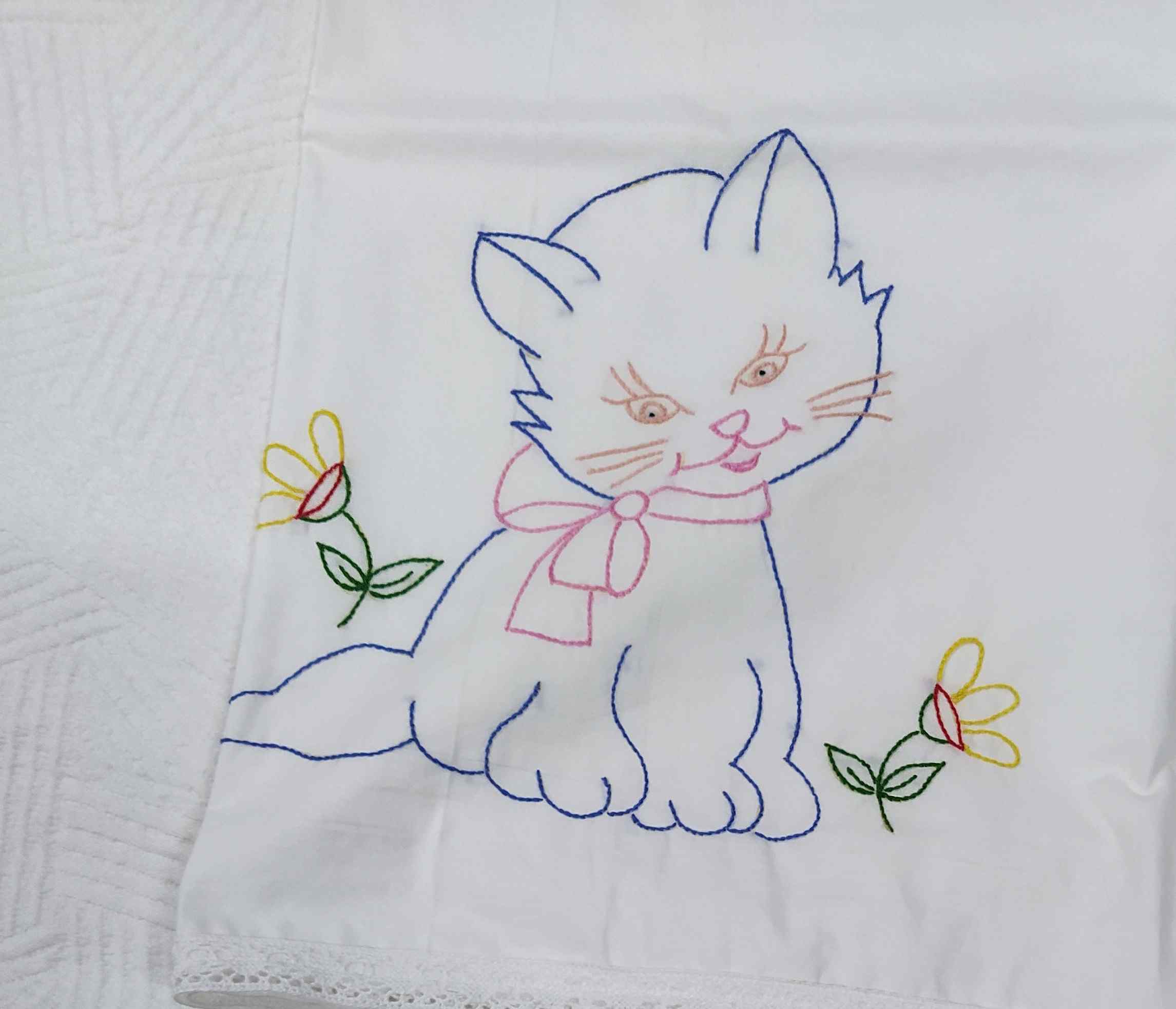 Cotton Printed baby sheet with embroidery for new borns