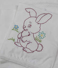 Cotton Printed baby sheet with embroidery for new borns
