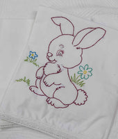 Cotton Printed baby sheet with embroidery for new borns
