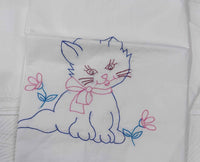 Cotton Printed baby sheet with embroidery for new borns