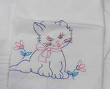 Cotton Printed baby sheet with embroidery for new borns