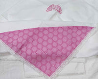 Cotton Printed baby sheet with embroidery for new borns