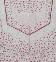 Cotton With Pockets, Half Open Large Printed Nighty