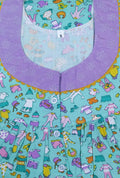 Cotton With Pockets, Half Open Small Printed Nighty