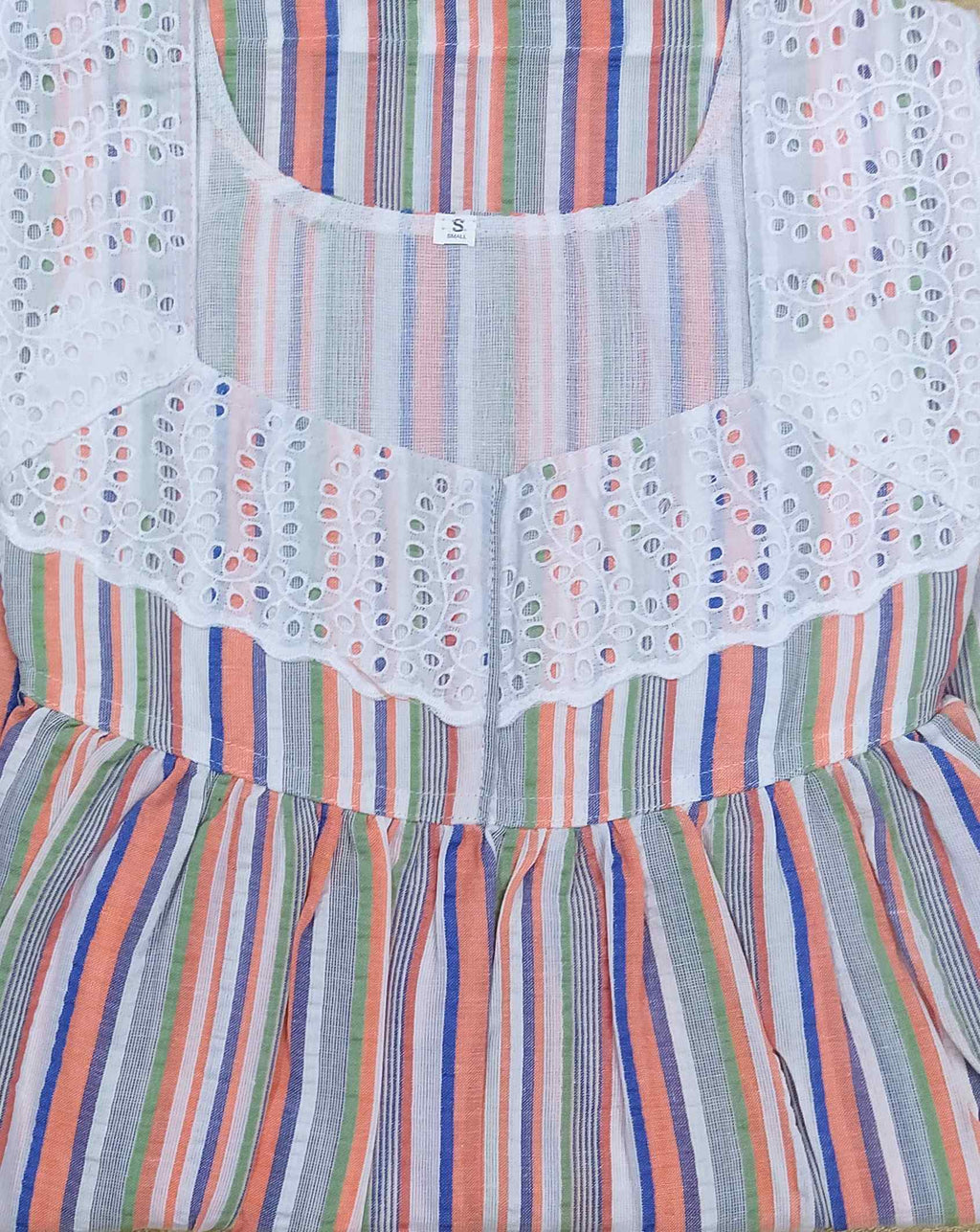Bantex With Pockets, No Open Small Printed Nighty