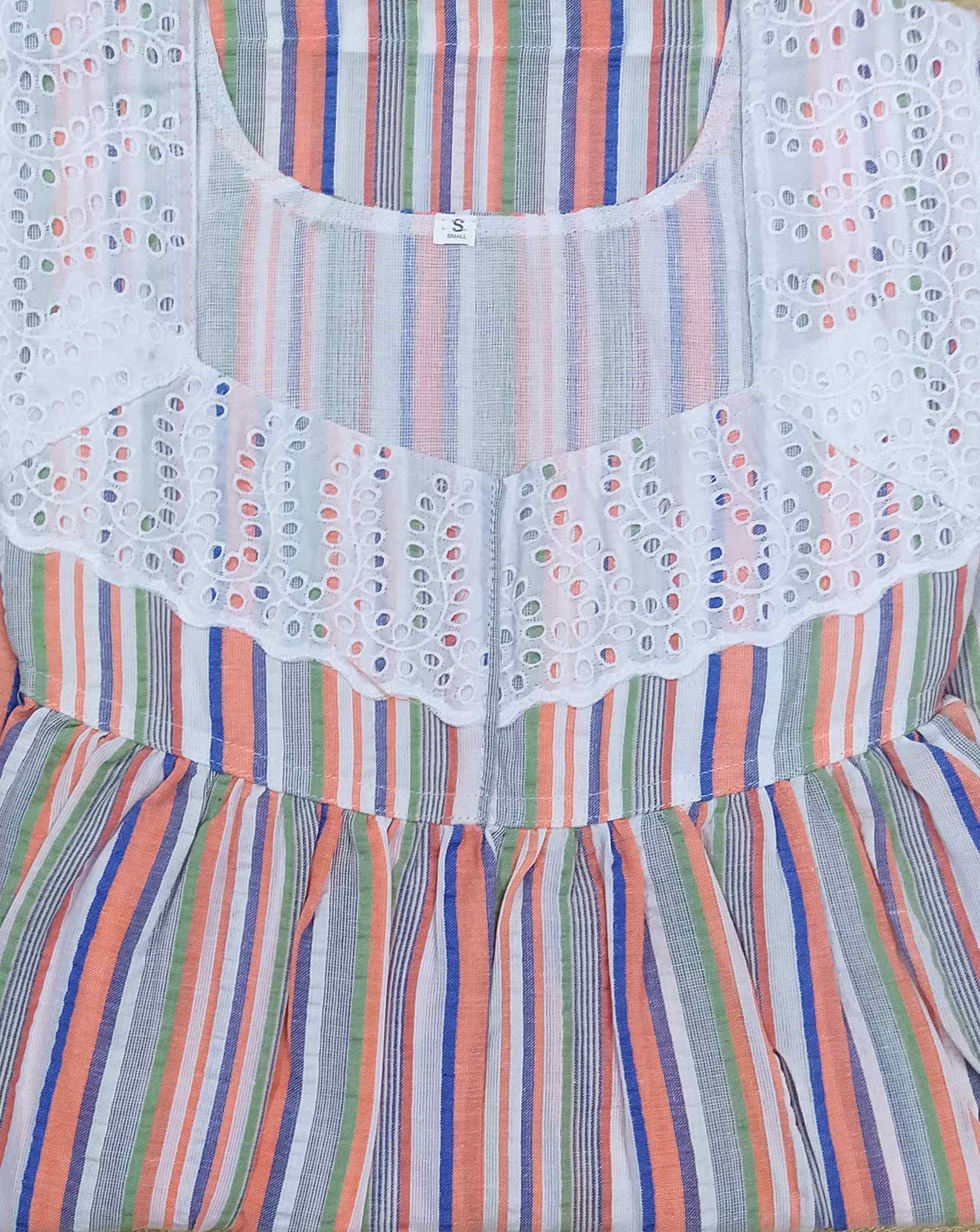 Bantex With Pockets, No Open Small Printed Nighty