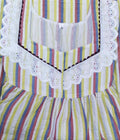 Bantex With Pockets, Half Open Small Printed Nighty