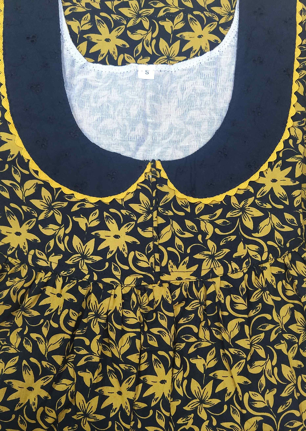 Cotton With Pockets, No Open Small Printed Nighty