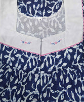 Soft Cotton With Pockets, Half Open Small Printed Nighty