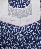 Soft Cotton With Pockets, Half Open Small Printed Nighty