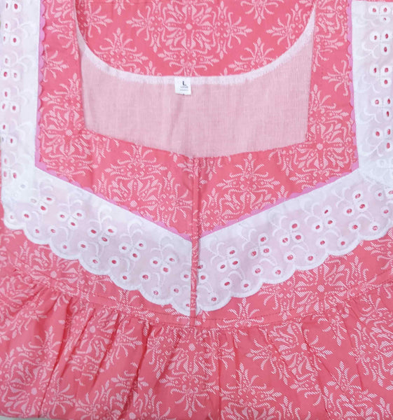 Soft Cotton With Pockets, No Open Large Printed Nighty