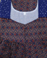 Soft Cotton With Pockets, Sleeveless , No Open Small Printed Nighty