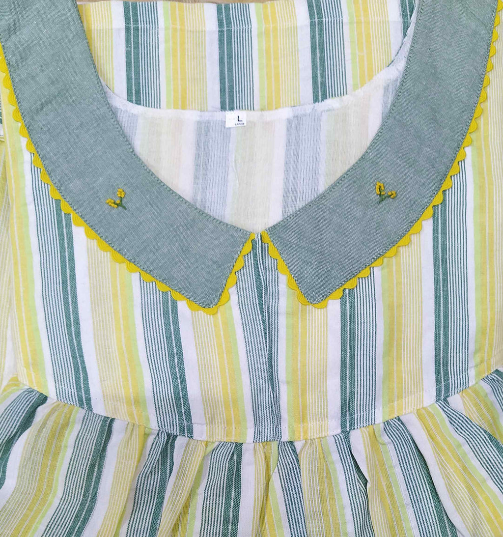 Bantex With Pockets, No Open Large Printed Nighty