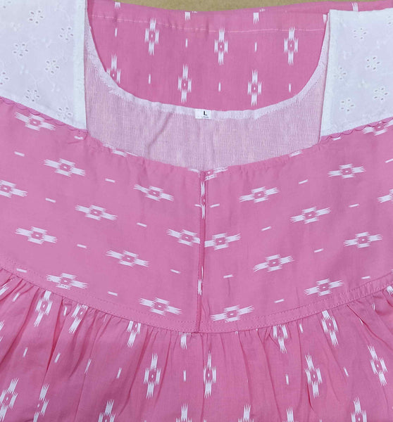Soft Cotton With Pockets, No Open Large Printed Nighty