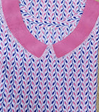 Cotton With Pockets A_ line, Half Open Medium Printed Nighty