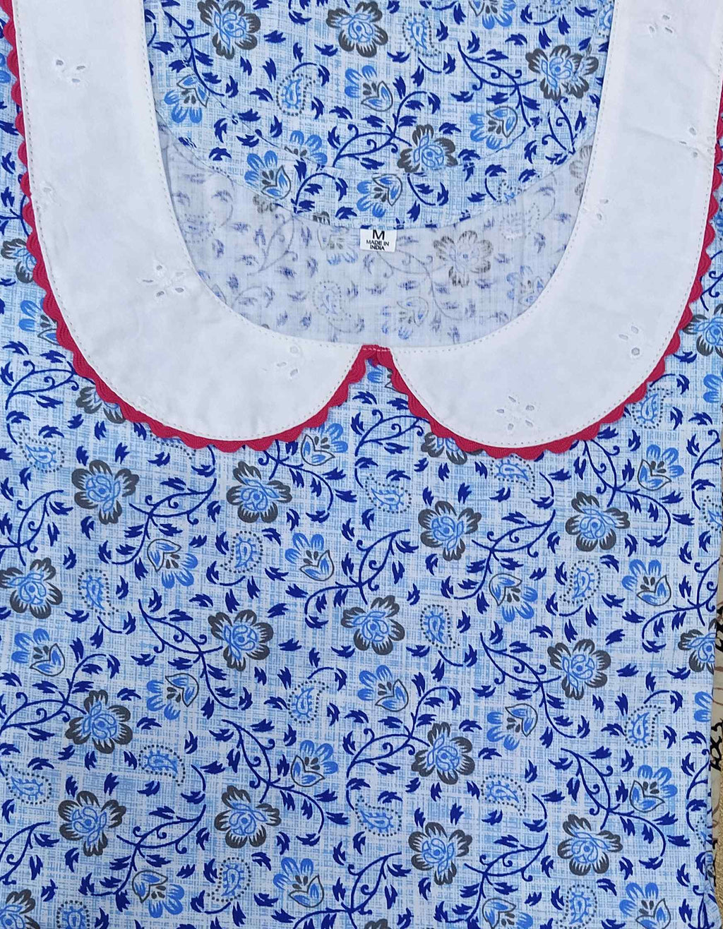Cotton With Pockets, No Open Medium Printed Nighty