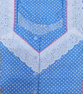 Cotton With Pockets, Aline     Half Open Medium Printed Nighty