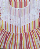 Bantex With Pockets, Half Open Large Printed Nighty