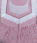 Bantex With Pockets, Side elastic, Half Open Small Printed Nighty