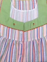 Bantex With Pockets, Half Open Small Printed Nighty