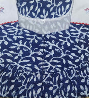 Soft Cotton With Pockets, Half Open Large Printed Nighty