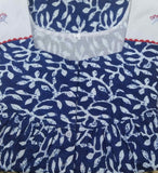 Soft Cotton With Pockets, Half Open Large Printed Nighty