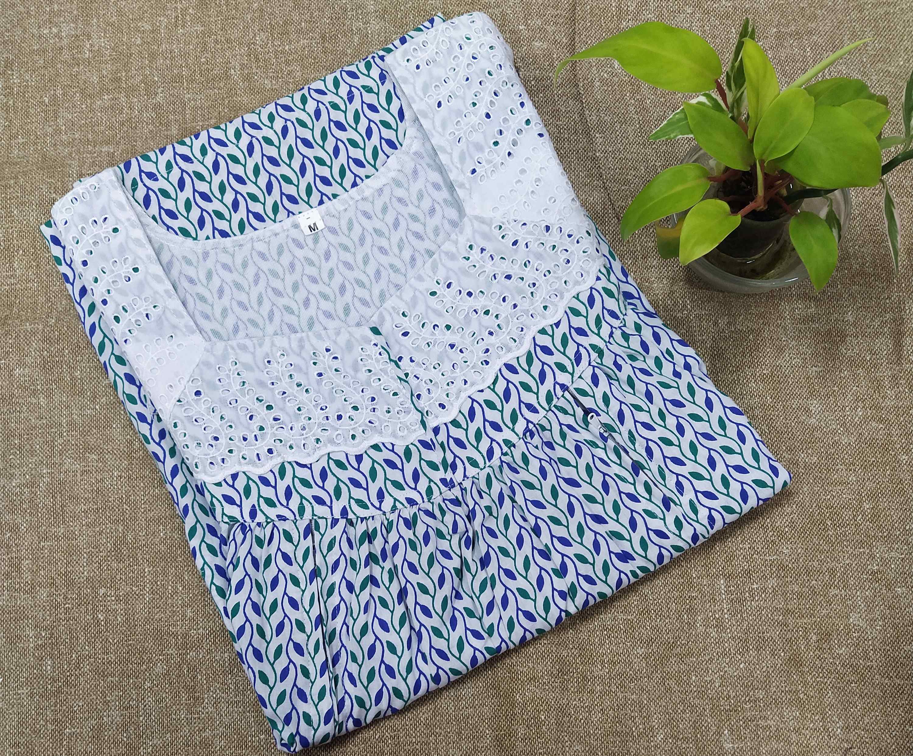 Cotton  Medium Printed Nighty