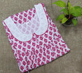 Cotton Side zip, With Pockets Medium Printed Nighty