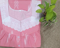 Cotton With Pockets, Half Open Medium Printed Nighty