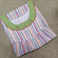 Bantex With Pockets, Half Open Large Printed Nighty