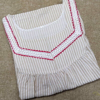 Cotton With Pockets, No Open Large Printed Nighty