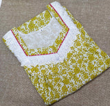 Cotton With Pockets, Half Open Medium Printed Nighty