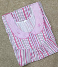 Cotton With Pockets, No Open Small Printed Nighty