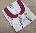 Soft Cotton Side zip, With Pockets Medium Printed Nighty