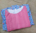 Cotton Pleated , Side zip, With Pockets, Side elastic Small Printed Maternity Wear