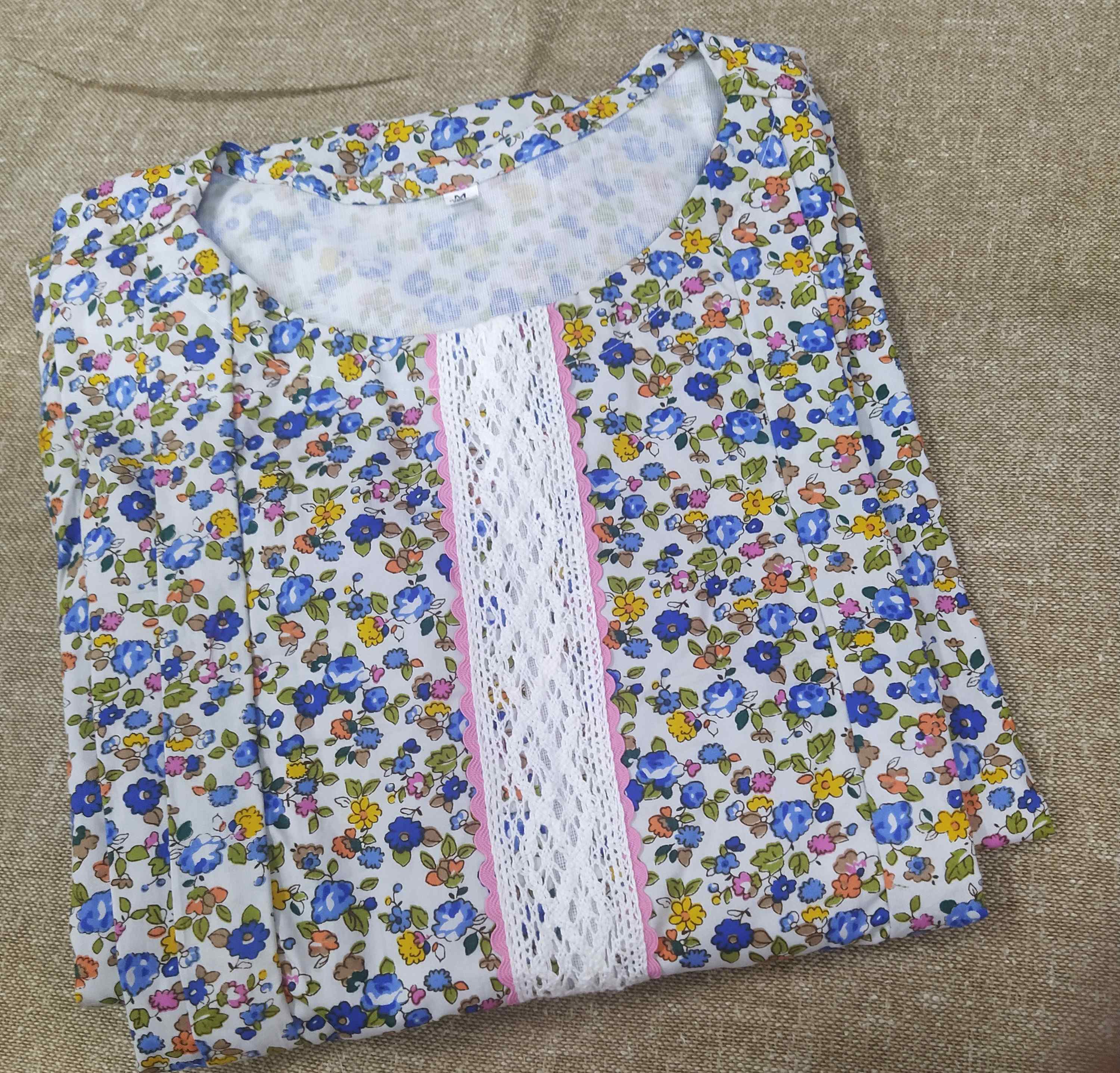 Cotton Side zip, With Pockets, Side elastic Medium Printed Maternity Wear