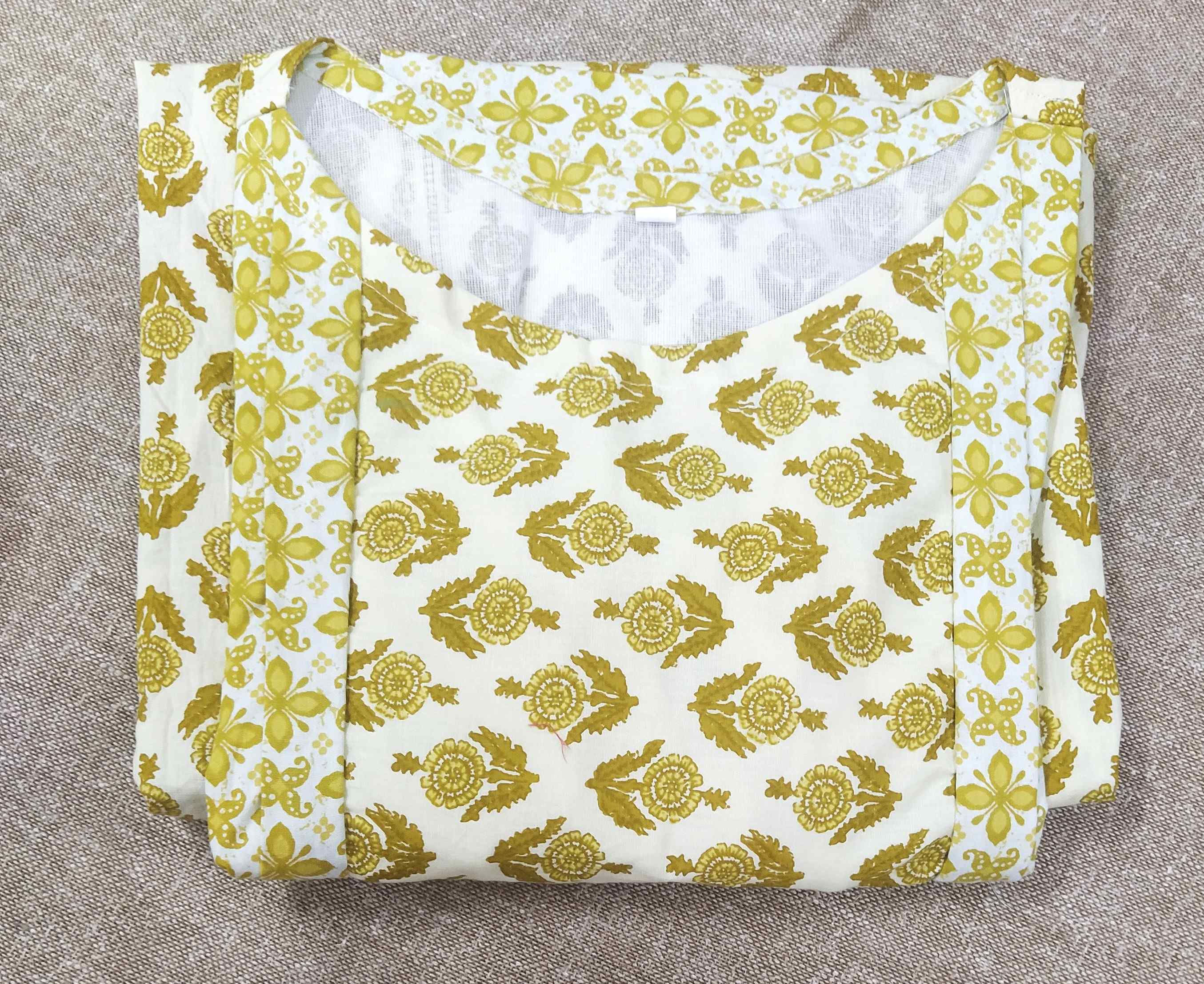 Cotton Side zip, With Pockets, Side elastic Small Printed Maternity Wear